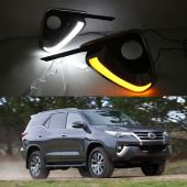 Toyota Fortuner Fog Lamp DRL Covers - 2016-2017